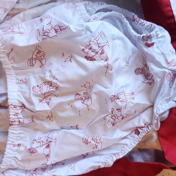 Jacadi Paris White & Red Trim Dress with Bloomers - Picture 13 of 13